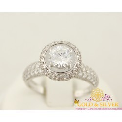 Серебряное женское кольцо 330972с